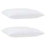 vidaXL Duvet de iarnă cu pernă 3 pcs Alb Microfibră