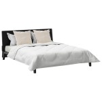 vidaXL Duvet de iarnă cu pernă 3 pcs Alb Microfibră