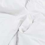 vidaXL Duvet de iarnă cu pernă 3 pcs Alb Microfibră