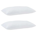 vidaXL Duvet cu perne cu pernă 3 pcs Alb Microfibră și Pene de Rață