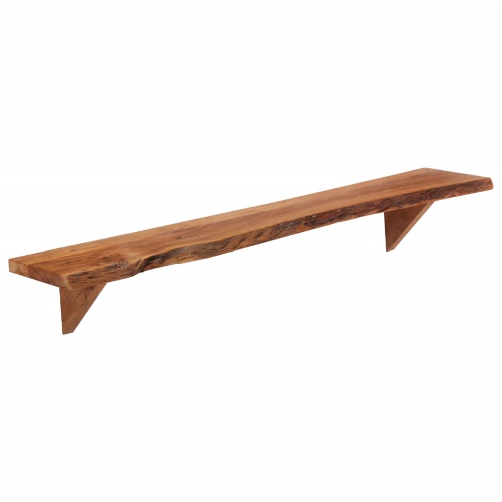 vidaXL Rafturi de perete, 2 buc., 110x20x18 cm, lemn masiv de acacia