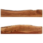 vidaXL Rafturi de perete, 2 buc., 110x20x18 cm, lemn masiv de acacia