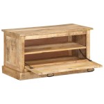 vidaXL Bancă de depozitare pantofi, 85x40x45 cm, lemn masiv de mango vidaXL Bancă de depozitare pantofi, 85x40x45 cm, lemn masiv de mango