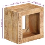 vidaXL Taburet, 40x30x40 cm, lemn masiv de mango