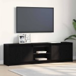 vidaXL Unități TV 2 pcs Negru 180 x 34 x 50 cm Lemn compozit