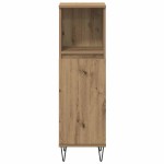 vidaXL Set Mobilier Baie 3 pcs Stejar Artizanal 30 x 30 x 180 cm vidaXL Set Mobilier Baie 3 pcs Stejar Artizanal 30 x 30 x 180 cm