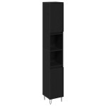 Set Mobilier Baie vidaXL 3 piese Stejar Negru Lemn Prelucrat Set Mobilier Baie vidaXL 3 piese Stejar Negru Lemn Prelucrat