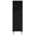 Set Mobilier Baie vidaXL 3 piese Stejar Negru Lemn Prelucrat Set Mobilier Baie vidaXL 3 piese Stejar Negru Lemn Prelucrat