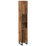 vidaXL Set de mobilier pentru baie cu ușă 3 pcs Maro 30 x 30 x 180 cm vidaXL Set de mobilier pentru baie cu ușă 3 pcs Maro 30 x 30 x 180 cm
