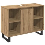 vidaXL Set de mobilier pentru baie cu ușă 3 pcs Maro 30 x 30 x 180 cm vidaXL Set de mobilier pentru baie cu ușă 3 pcs Maro 30 x 30 x 180 cm