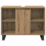 vidaXL Set de mobilier pentru baie cu ușă 3 pcs Maro 30 x 30 x 180 cm vidaXL Set de mobilier pentru baie cu ușă 3 pcs Maro 30 x 30 x 180 cm