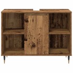 vidaXL Set de mobilier pentru baie 3 pcs Lemn Vechi Lemn compozit