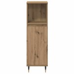 vidaXL Set de Mobilier pentru Baie cu ușă 3 pcs Stejar Artizanal vidaXL Set de Mobilier pentru Baie cu ușă 3 pcs Stejar Artizanal