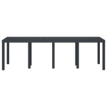 vidaXL Masa de Grădină Antracit Mare Set de 2 Antracit Plastic Mare vidaXL Masa de Grădină Antracit Mare Set de 2 Antracit Plastic Mare