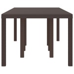 Masă de Grădină vidaXL Maro 250x100x73 cm Poly Rattan Masă de Grădină vidaXL Maro 250x100x73 cm Poly Rattan