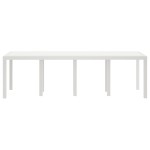 Masă de Grădină vidaXL Alb 250x100x73 cm Poli Rattan Masă de Grădină vidaXL Alb 250x100x73 cm Poli Rattan
