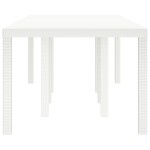 Masă de Grădină vidaXL Alb 250x100x73 cm Poli Rattan Masă de Grădină vidaXL Alb 250x100x73 cm Poli Rattan