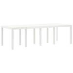 Masă de Grădină vidaXL Alb 250x100x73 cm Poli Rattan Masă de Grădină vidaXL Alb 250x100x73 cm Poli Rattan