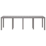 Masă de grădină vidaXL gri deschis 250x100x73 cm Poly Rattan Masă de grădină vidaXL gri deschis 250x100x73 cm Poly Rattan
