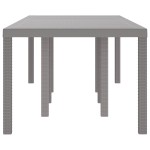 Masă de grădină vidaXL gri deschis 250x100x73 cm Poly Rattan Masă de grădină vidaXL gri deschis 250x100x73 cm Poly Rattan