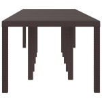 Masă de grădină vidaXL maro 350x100x73 cm din poli ratan Masă de grădină vidaXL maro 350x100x73 cm din poli ratan