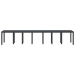 vidaXL Masă de grădină pentru dining Antracit 400 x 100 x 73 cm