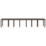 Masă de grădină vidaXL Maro 400x100x73 cm Poly Rattan Masă de grădină vidaXL Maro 400x100x73 cm Poly Rattan