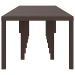 Masă de grădină vidaXL Maro 400x100x73 cm Poly Rattan Masă de grădină vidaXL Maro 400x100x73 cm Poly Rattan