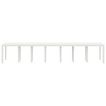 Masă de Grădină vidaXL albă 400x100x73 cm din rattan polimer Masă de Grădină vidaXL albă 400x100x73 cm din rattan polimer