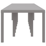 vidaXL Masă de grădină pentru dining Gri deschis 400 x 100 x 73 cm