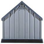 vidaXL Cușcă pentru câini, gri, 92x87x91 cm, plastic