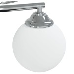 vidaXL Plafonieră abajururi sferice din sticlă, 4 becuri LED G9