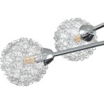 vidaXL Plafonieră cu abajururi din plasă de sârmă, 5 becuri LED G9 vidaXL Plafonieră cu abajururi din plasă de sârmă, 5 becuri LED G9