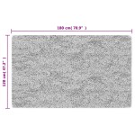 vidaXL Covor lavabil, gri, 120x180 cm, antiderapant