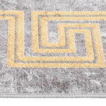 vidaXL Covor lavabil, gri, 190x300 cm, antiderapant vidaXL Covor lavabil, gri, 190x300 cm, antiderapant
