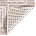 vidaXL Covor lavabil, bej, 80x150 cm, antiderapant