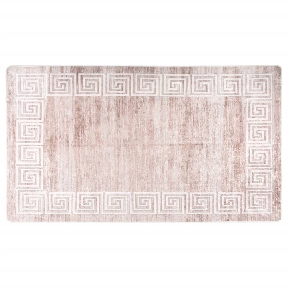 vidaXL Covor lavabil, bej, 190x300 cm, antiderapant