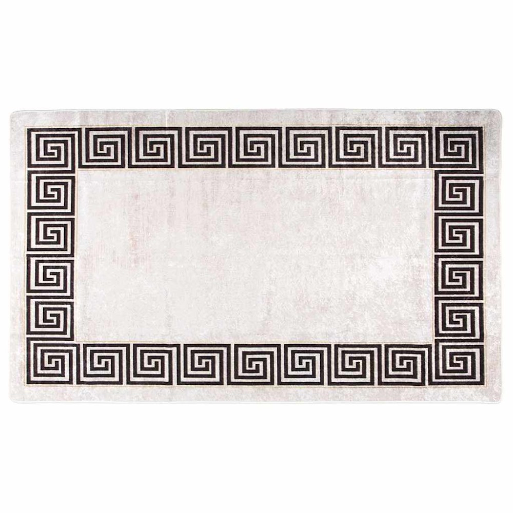vidaXL Covor lavabil, bej deschis, 120x180 cm, antiderapant