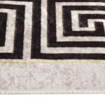vidaXL Covor lavabil, bej deschis, 160x230 cm, antiderapant