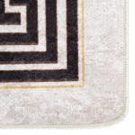 vidaXL Covor lavabil, bej deschis, 160x230 cm, antiderapant