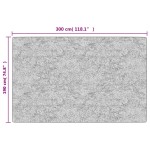 vidaXL Covor lavabil, antracit, 190x300 cm, antiderapant