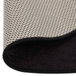 vidaXL Covor lavabil, antracit, φ120 cm , antiderapant