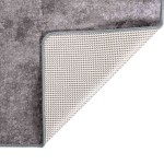 vidaXL Covor lavabil, gri, 160x230 cm, antiderapant vidaXL Covor lavabil, gri, 160x230 cm, antiderapant