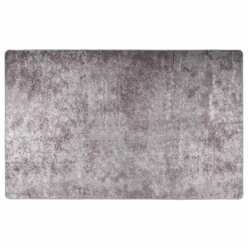 vidaXL Covor lavabil, gri, 160x230 cm, antiderapant
