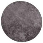 vidaXL Covor lavabil, gri, φ120 cm , antiderapant