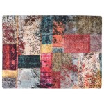 vidaXL Covor lavabil, mozaic multicolor, 120x180 cm, antiderapant vidaXL Covor lavabil, mozaic multicolor, 120x180 cm, antiderapant