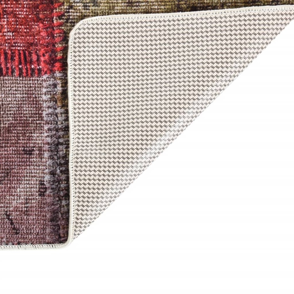 vidaXL Covor lavabil, mozaic multicolor, 160x230 cm, antiderapant
