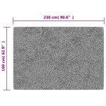 vidaXL Covor lavabil, mozaic multicolor, 160x230 cm, antiderapant