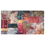 vidaXL Covor lavabil, mozaic multicolor, 190x300 cm, antiderapant vidaXL Covor lavabil, mozaic multicolor, 190x300 cm, antiderapant