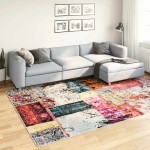 vidaXL Covor lavabil, mozaic multicolor, 190x300 cm, antiderapant vidaXL Covor lavabil, mozaic multicolor, 190x300 cm, antiderapant
